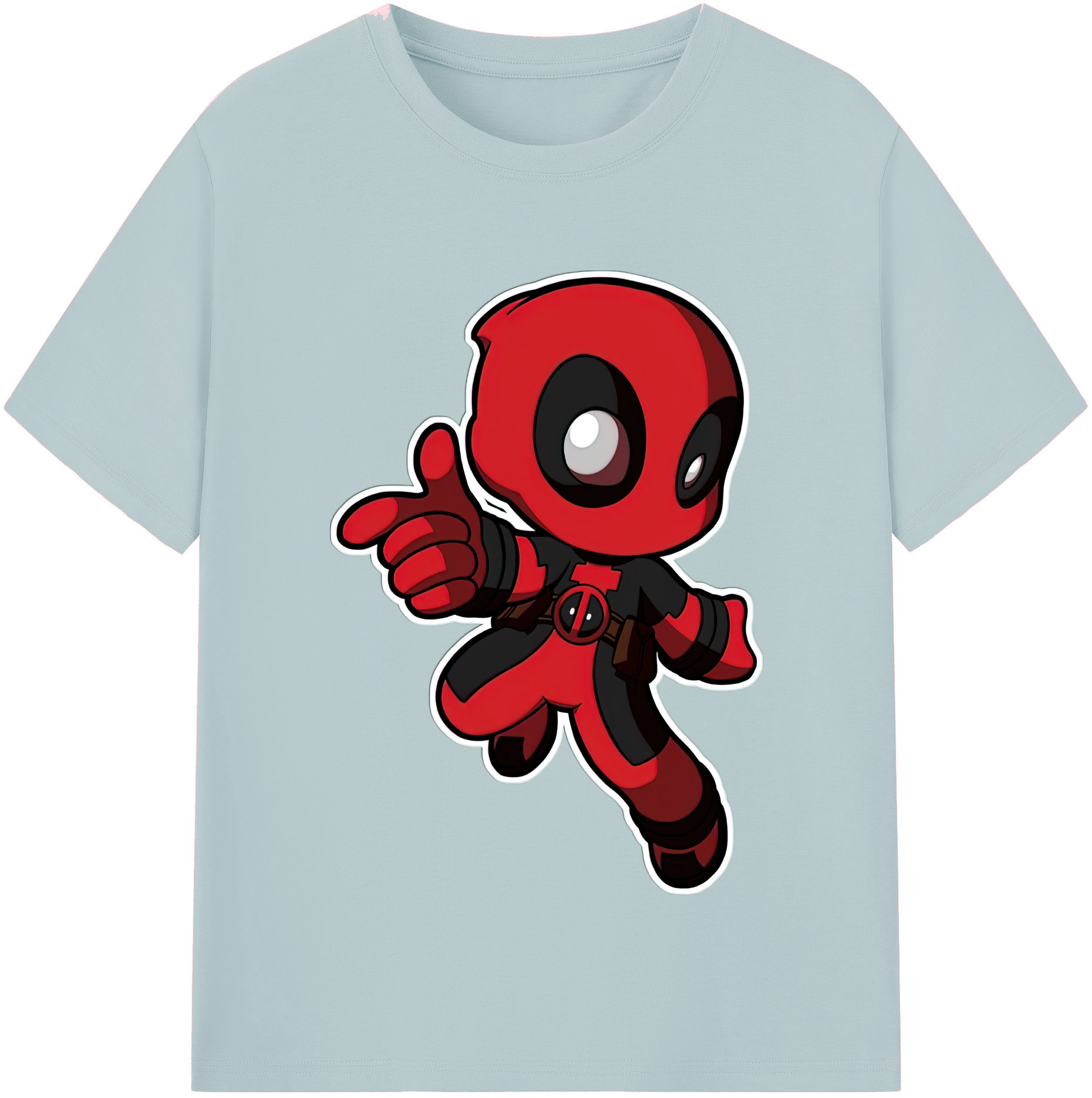 （画像用） Deadpool デッドプール 綿100％半袖Tシャツ（フロントプリント）